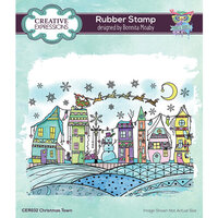 Creative Expressions - Cling Mounted Rubber Stamps - Christmas Town