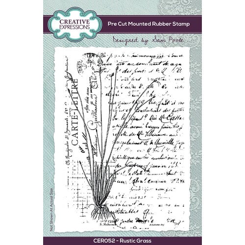Creative Expressions - Pre-Cut Mounted Rubber Stamps - Rustic Grass