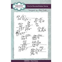 Creative Expressions - Pre-Cut Mounted Rubber Stamps - Math Notes