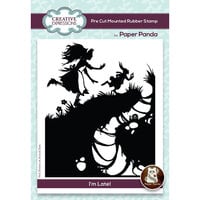 Creative Expressions - Paper Panda Collection - Pre-Cut Mounted Rubber Stamps - I'm Late!