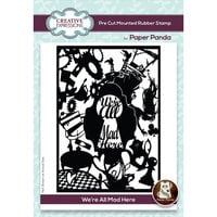 Creative Expressions - Paper Panda Collection - Pre-Cut Mounted Rubber Stamps - We're All Mad Here