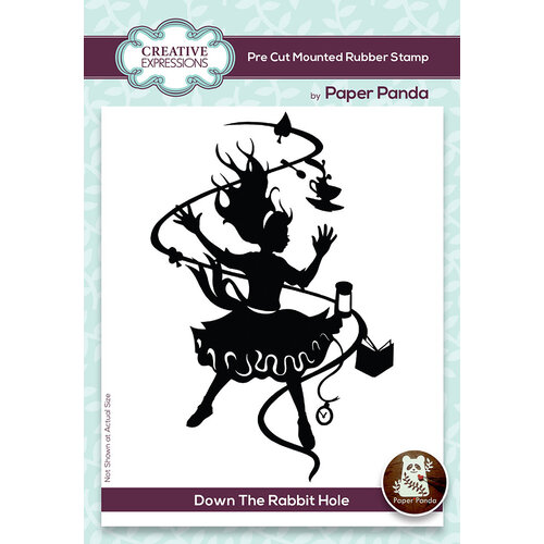Creative Expressions - Paper Panda Collection - Pre-Cut Mounted Rubber Stamps - Down The Rabbit Hole