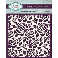 Creative Expressions - 6 x 6 Stencils - Roses In Tea Garden