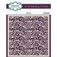Creative Expressions - 6 x 6 Stencils - Waves