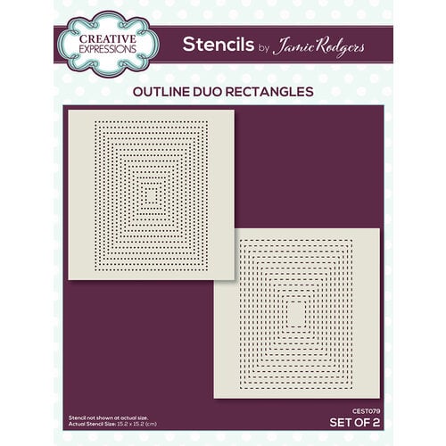 Creative Expressions - Stencils - Outline Duo - Rectangles