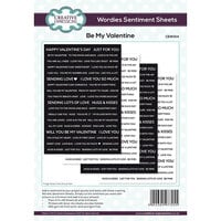 Creative Expressions - Wordies Sentiment Sheets - Be My Valentine