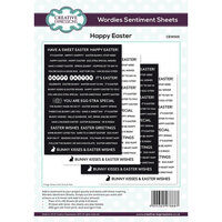 Creative Expressions - Wordies Sentiment Sheets - Happy Easter