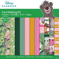 Creative World Of Crafts - 8 x 8 Card Making Pad - The Jungle Book
