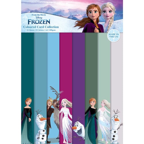 Creative World Of Crafts - Christmas Collection - A4 Colour Card Pack - Frozen