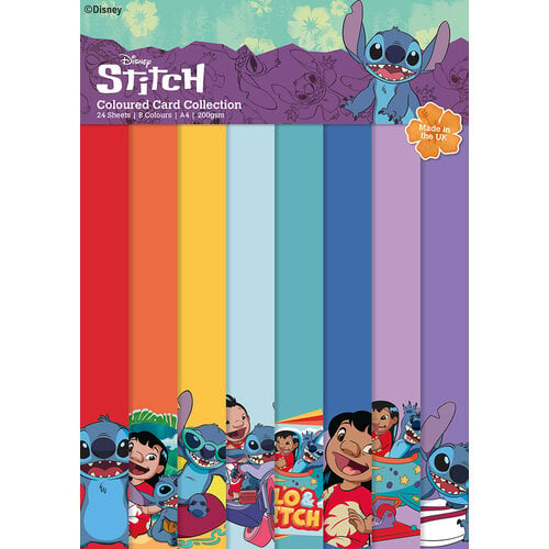 Creative World Of Crafts - A4 Colour Card Pack - Lilo and Stitch