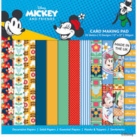 Creative World of Crafts - 12 x 12 Card Making Pad - Mickey and Minnie Mouse
