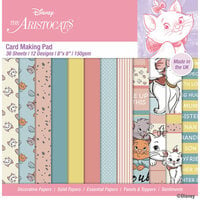 Creative World Of Crafts - 8 x 8 Card Making Pad - Aristocats