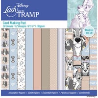Creative World Of Crafts - 8 x 8 Card Making Pad - Lady and the Tramp