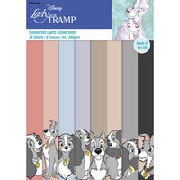 Creative World Of Crafts - A4 Colour Card Pack - Lady and the Tramp