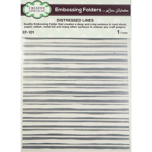 Creative Expressions - Embossing Folder - Distressed Lines