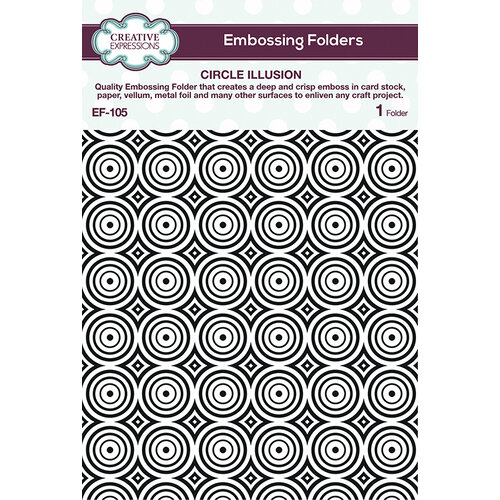 Creative Expressions - Embossing Folder - Circle Illusion