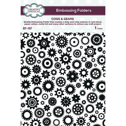 Creative Expressions - Embossing Folder - Cogs and Gears