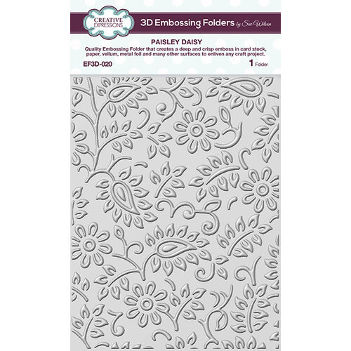 Creative Expressions - 3D Embossing Folder - Paisley Daisy
