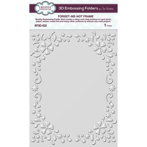 Creative Expressions - 3D Embossing Folder - Forget-me-not Frame