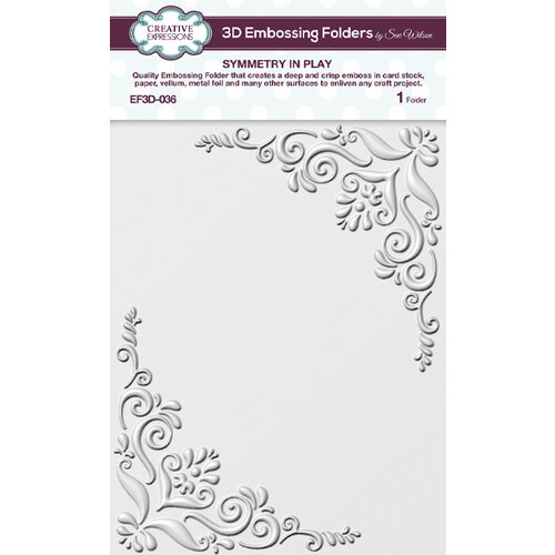 Creative Expressions - 3D Embossing Folder - Symmetry In Play