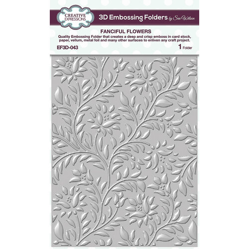 Creative Expressions - 3D Embossing Folder - Fanciful Flowers