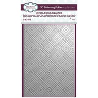 Creative Expressions - 3D Embossing Folder - Interlocking Squares