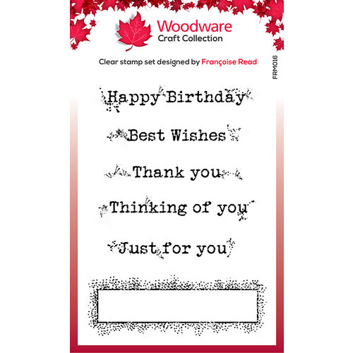 Creative Expressions - Woodware Craft Collection - Clear Photopolymer Stamps - Boxed Greetings