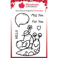 Creative Expressions - Woodware Craft Collection - Clear Photopolymer Stamps - Singles - Happy Snail