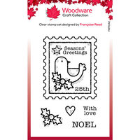 Woodware - Christmas - Clear Photopolymer Stamps - Bird Post