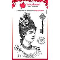 Creative Expressions - Woodware Craft Collection - Clear Photopolymer Stamps - Vintage Lady