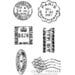 Woodware - Clear Photopolymer Stamps - Mini Postmarks