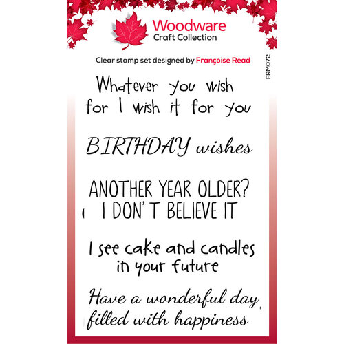 Woodware - Clear Photopolymer Stamps - More Wishes