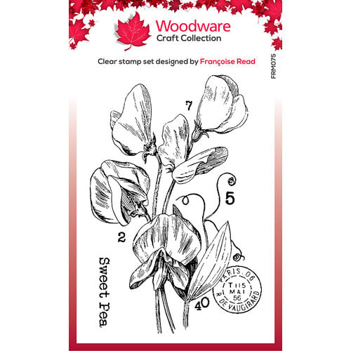 Woodware - Clear Photopolymer Stamps - Sweet Pea