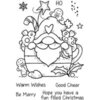 Woodware - Clear Photopolymer Stamps - Gnome Christmas Cup
