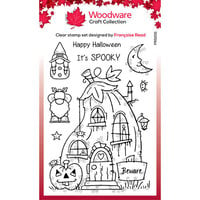 Woodware - Halloween - Clear Photopolymer Stamps - Pumpkin House