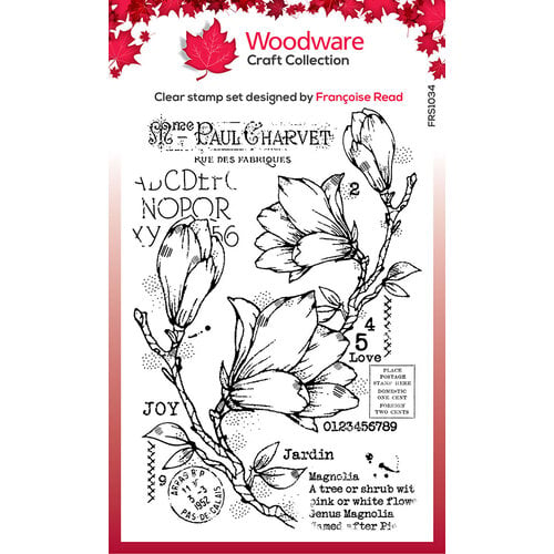 Woodware - Clear Photopolymer Stamps - Spring Magnolia