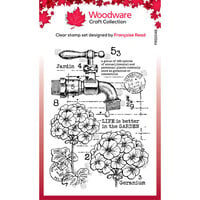 Woodware - Clear Photopolymer Stamps - Geraniums