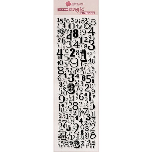 Creative Expressions - Woodware Craft Collection - Clear Photopolymer Stamps - Numbers