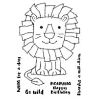 Woodware - Clear Photopolymer Stamps - Raggy Lion