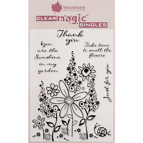 Creative Expressions - Woodware - Clear Acrylic Stamps - Millefiori Garden