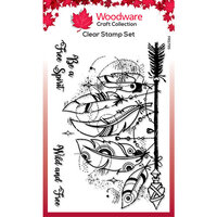 Creative Expressions - Woodware Craft Collection - Clear Photopolymer Stamps - Feathered Arrow