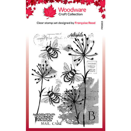Woodware - Clear Photopolymer Stamps - Three Bees