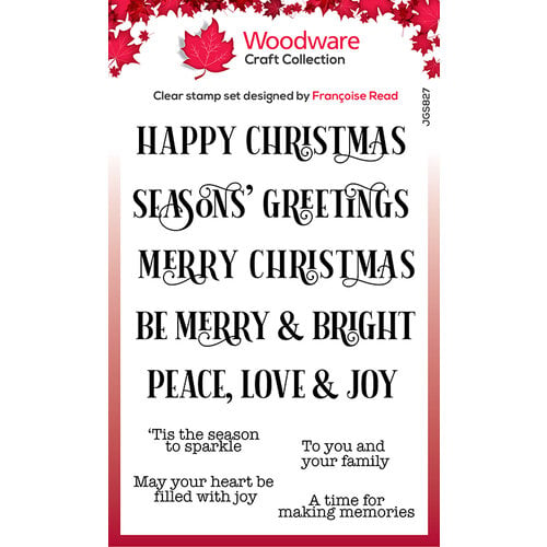 Creative Expressions - Woodware Craft Collection - Clear Photopolymer Stamps - Christmas Sparkle
