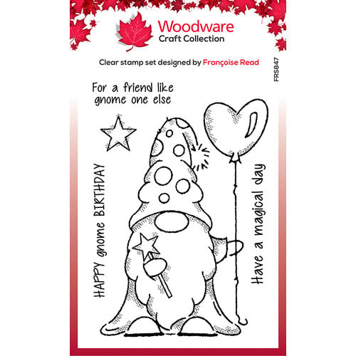 Woodware - Clear Photopolymer Stamps - Wizard Gnome