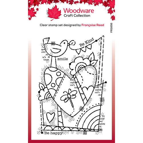 Creative Expressions - Woodware Craft Collection - Clear Photopolymer Stamps - Rainbow Heart