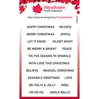 Creative Expressions - Woodware Craft Collection - Clear Photopolymer Stamps - Christmas Strips