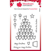 Creative Expressions - Woodware Craft Collection - Christmas - Clear Photopolymer Stamps - Heart Tree