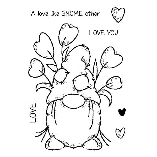 Woodware - Clear Photopolymer Stamps - Love Gnome