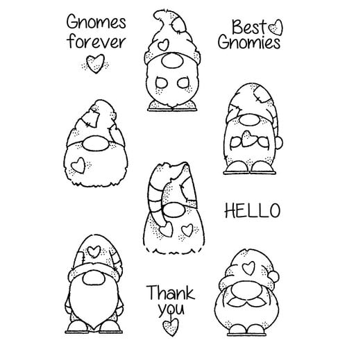 Woodware - Clear Photopolymer Stamps - Mini Gnomes