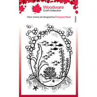 Woodware - Clear Photopolymer Stamps - Underwater Oval Frame